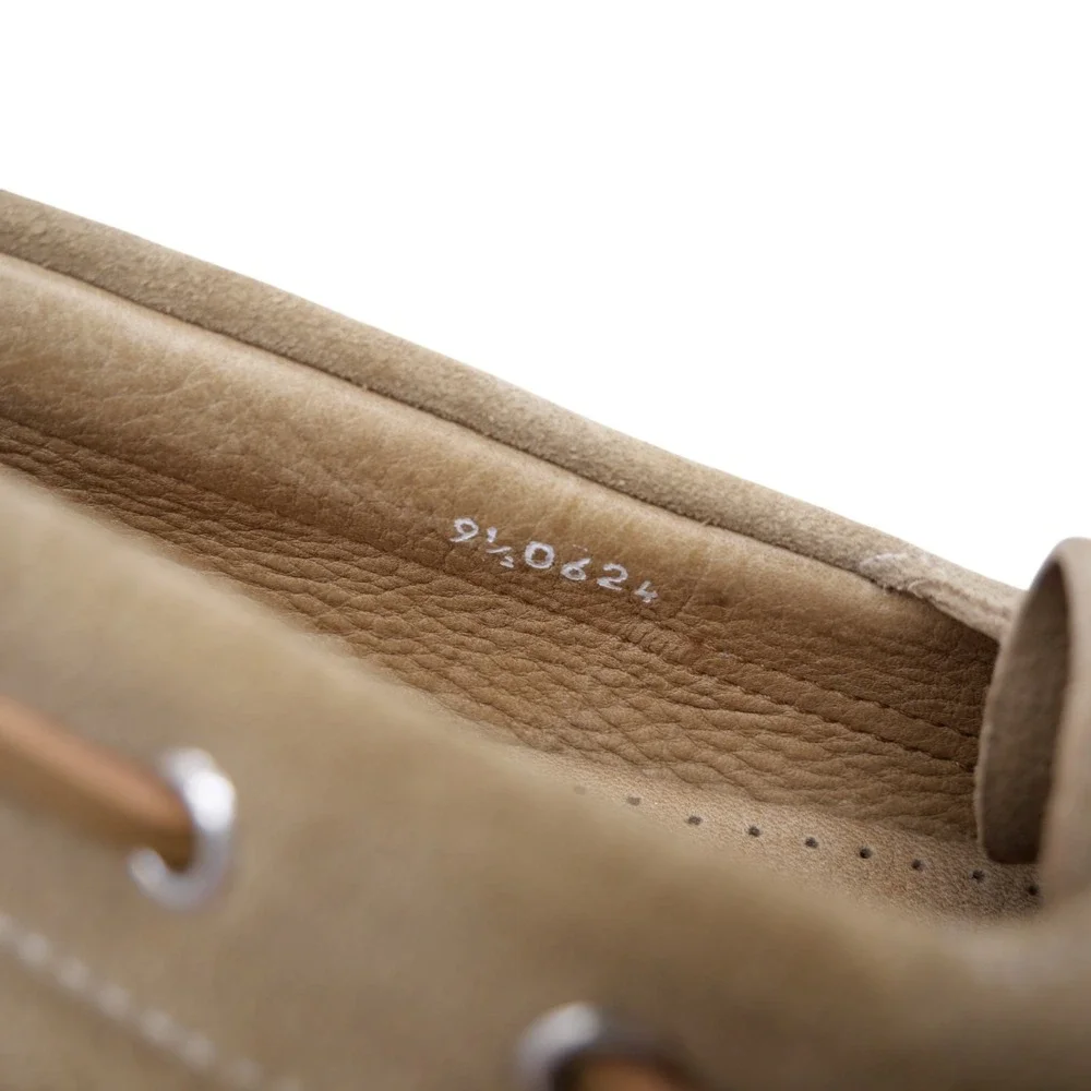 Paraboot Barth Marine Boat Shoes Men UK 9.5 US 10.5 Tan Suede New